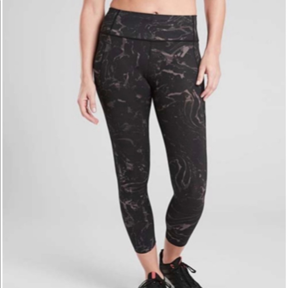 Athleta Marble Velocity 7/8 Tight Legging S